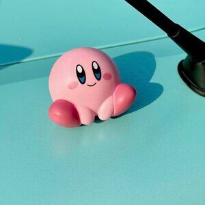 Cute Kirby Sit Mini Action Figure, Nintendo toy Pink